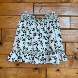 Flag & Anthem Floral White Spring Skirt